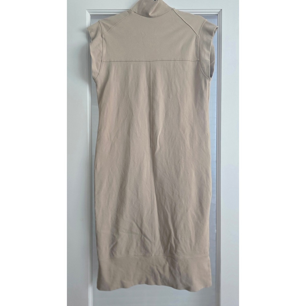 Elegant Tan Midi Dress - Picture 2 of 6